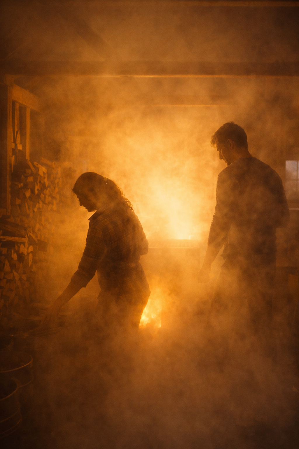 Book cover concept — sugarhouse steam